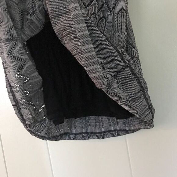 LUCKY Brand Black and Gray Crochet Dress (S) - Picture 6 of 12